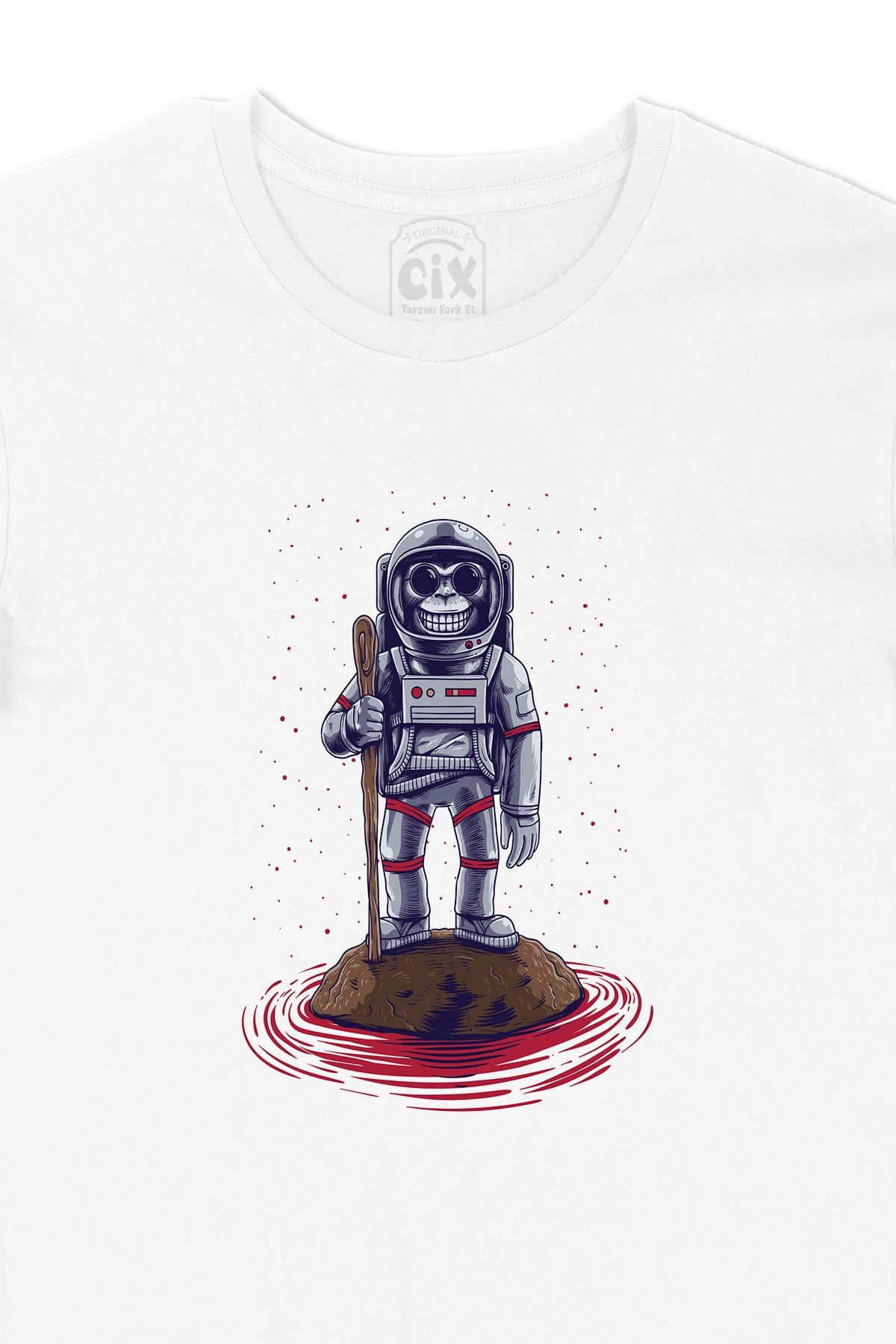 Dağcı Astronot Tişört