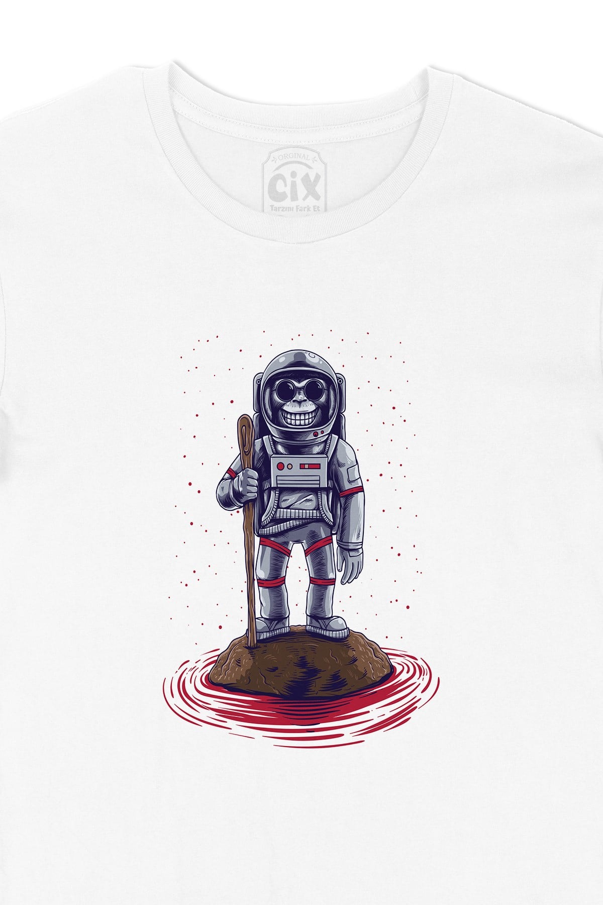 Dağcı Astronot Tişört