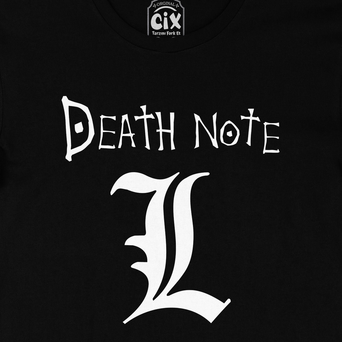Death Note L Siyah Tişört