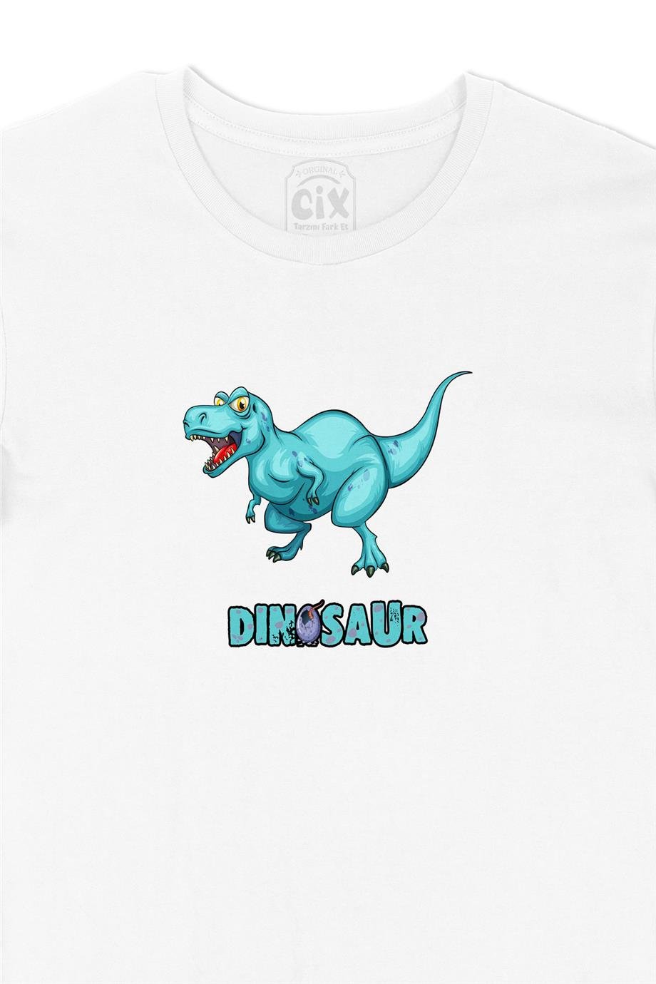 Dinozor Park Beyaz Tişört