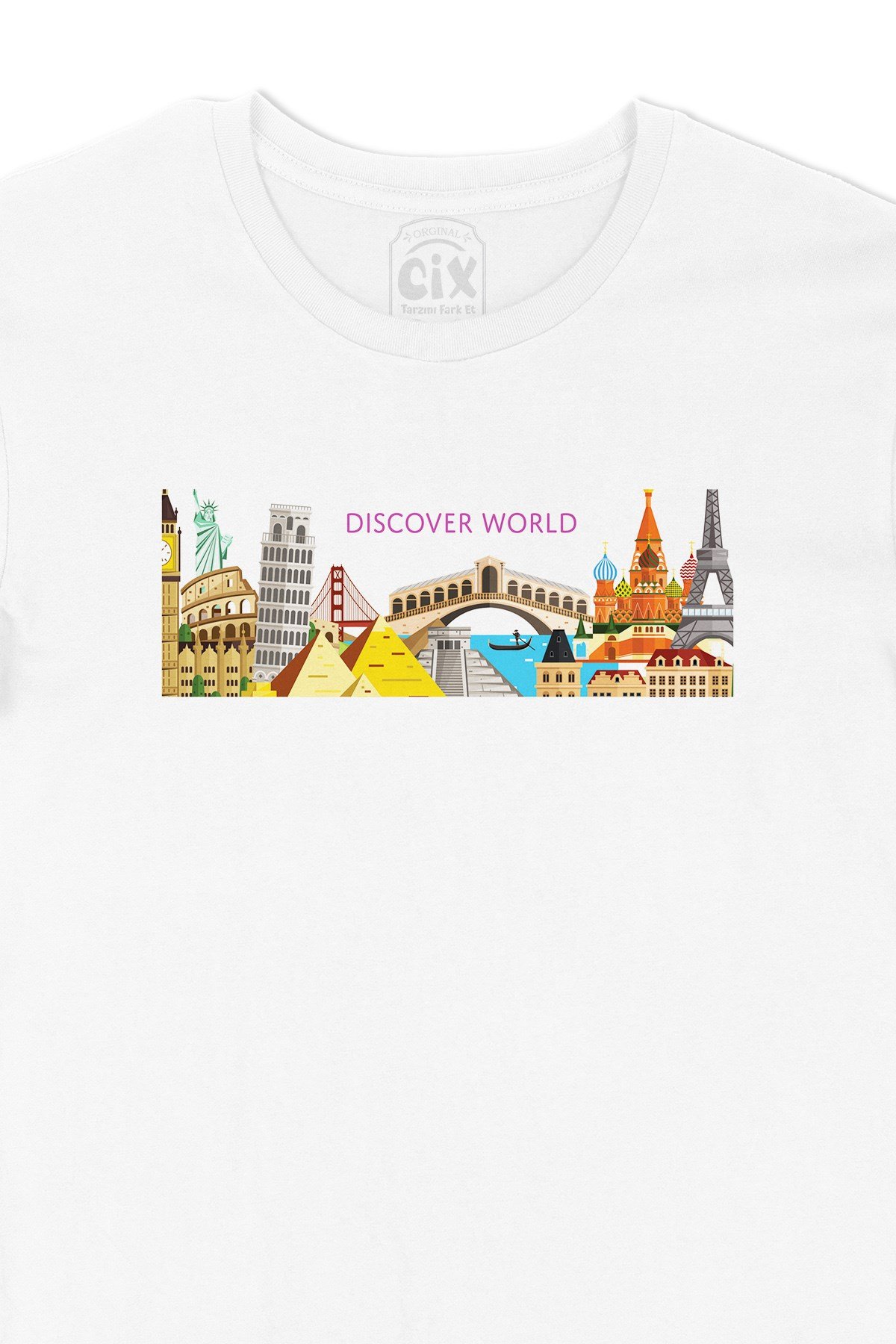 Discover World Tişört