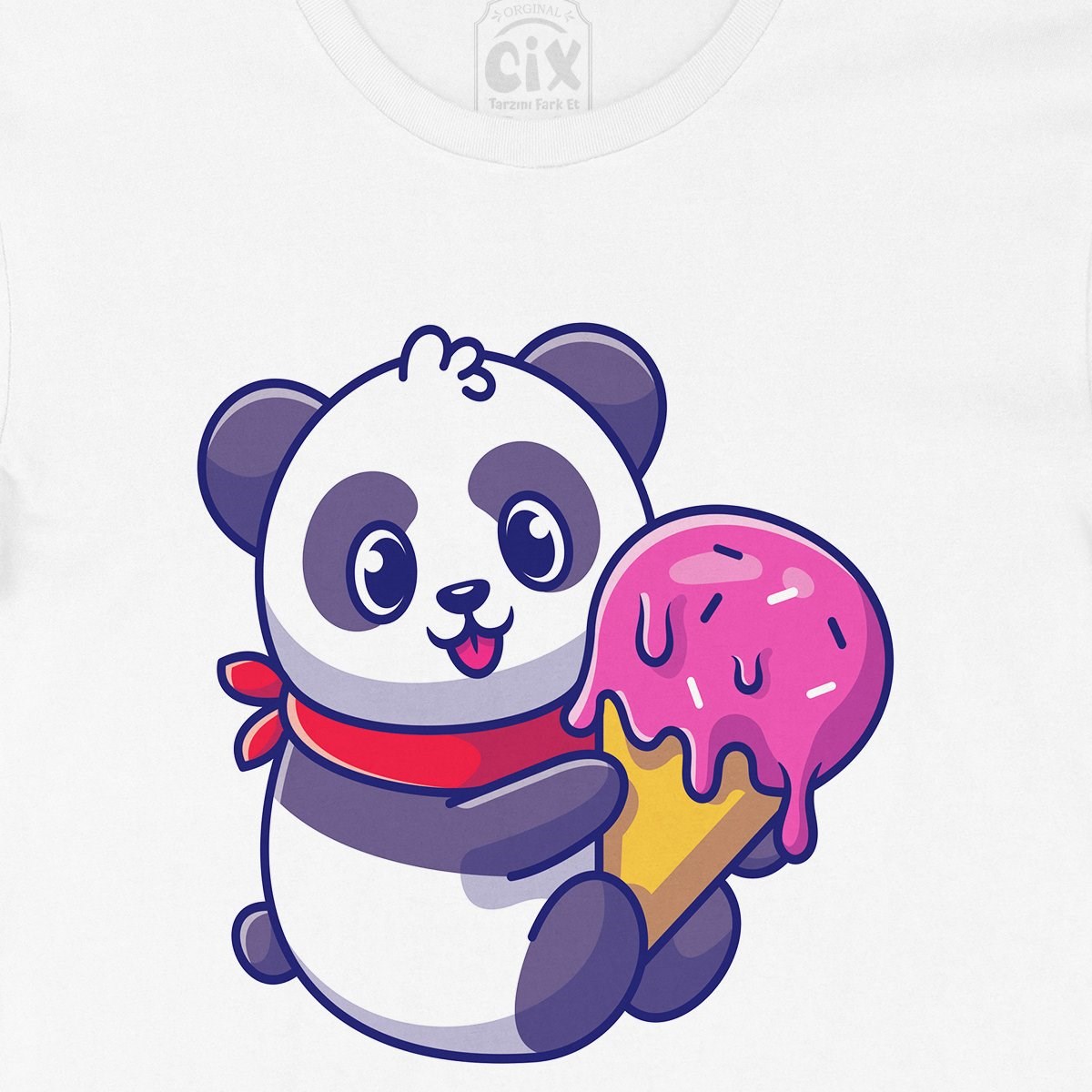 Dondurmalı Panda Tişört