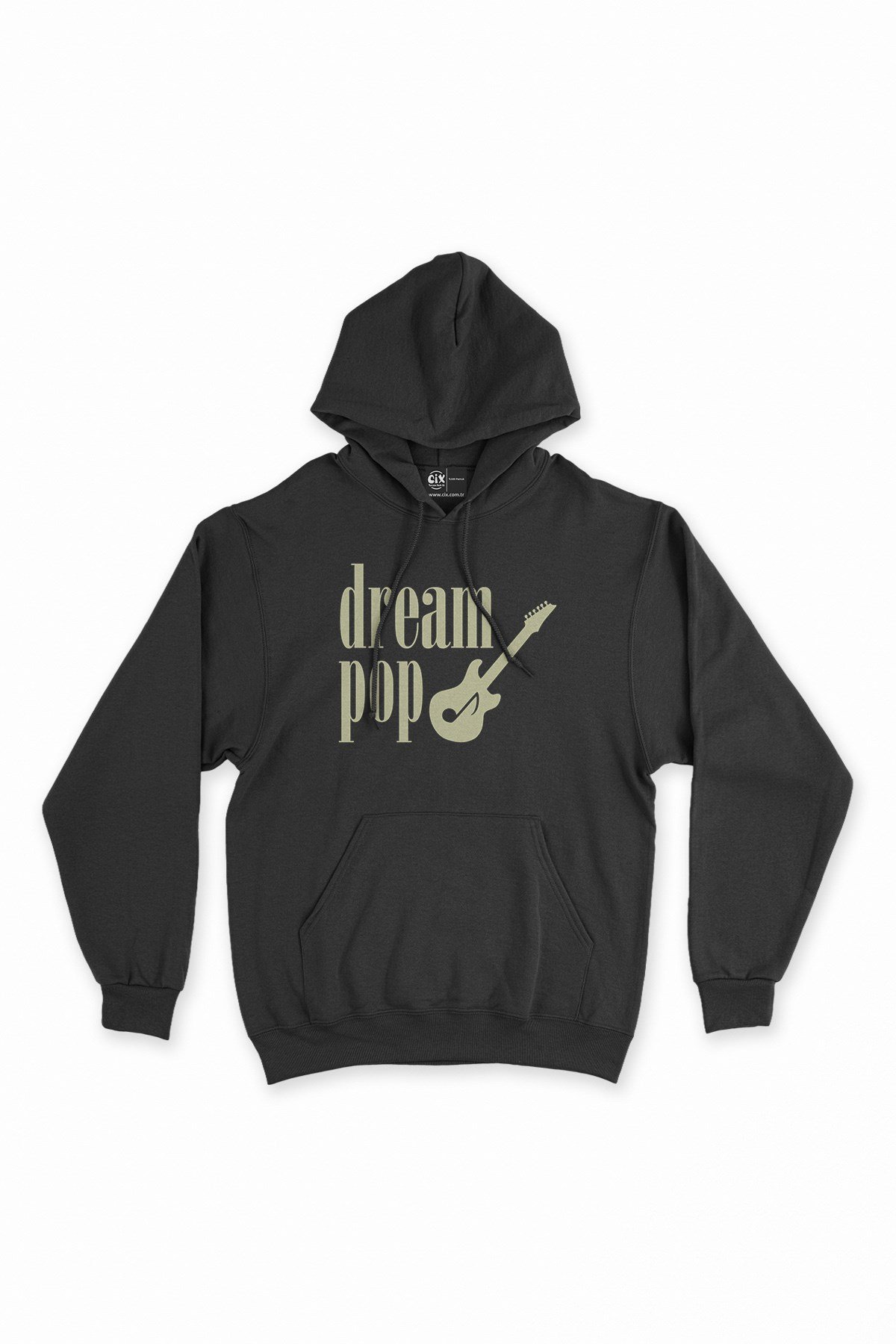 Dream Pop Siyah Kapşonlu Sweatshirt Hoodie