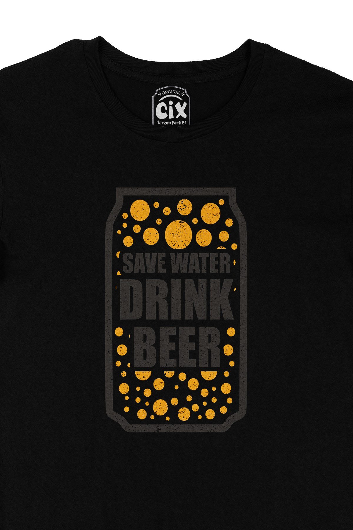 Drink Beer Save Water Siyah Tişört