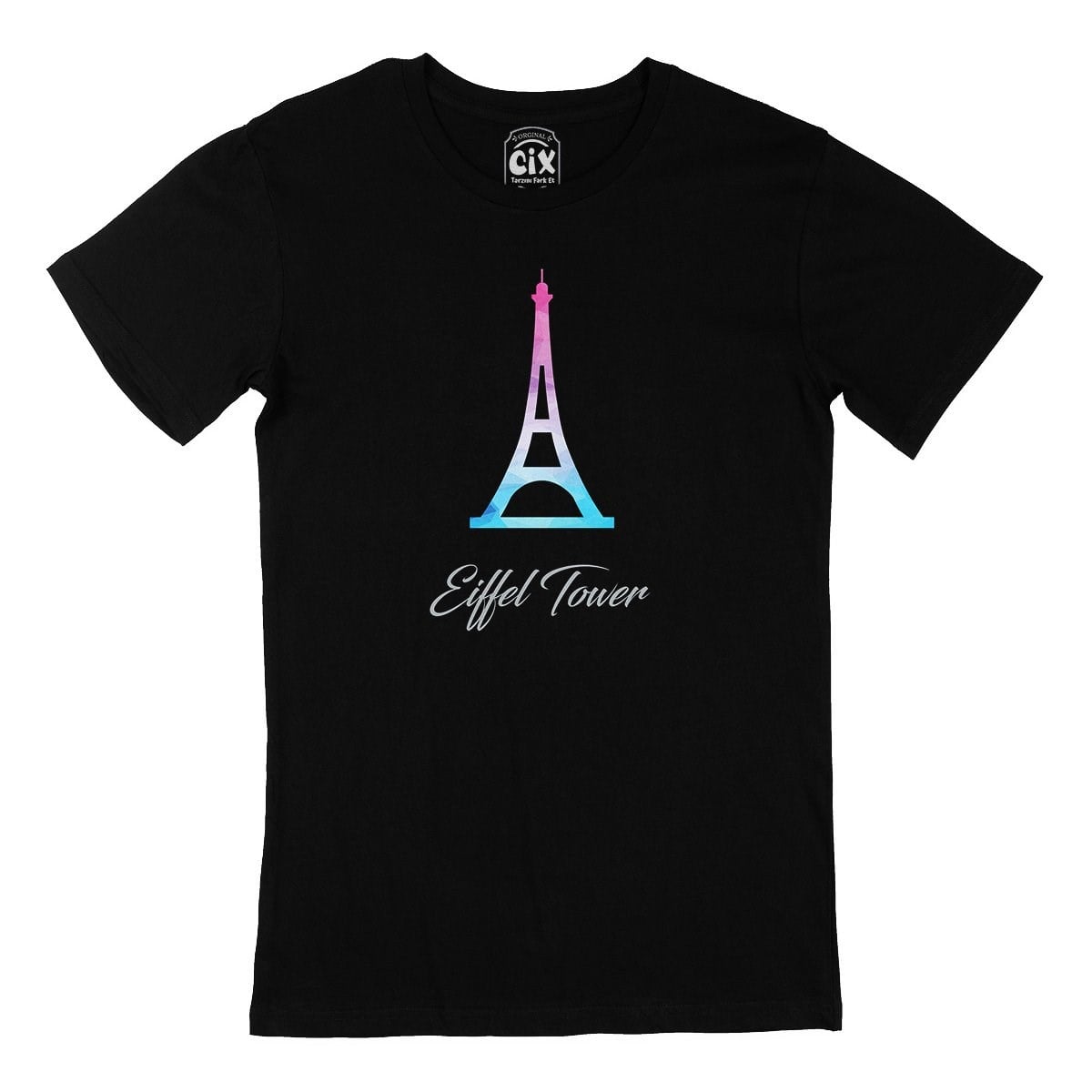 Eiffel Tower Siyah Tişört