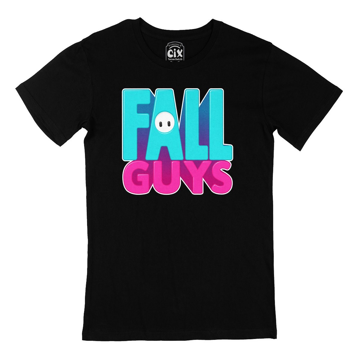 Fall Guys Siyah Tişört