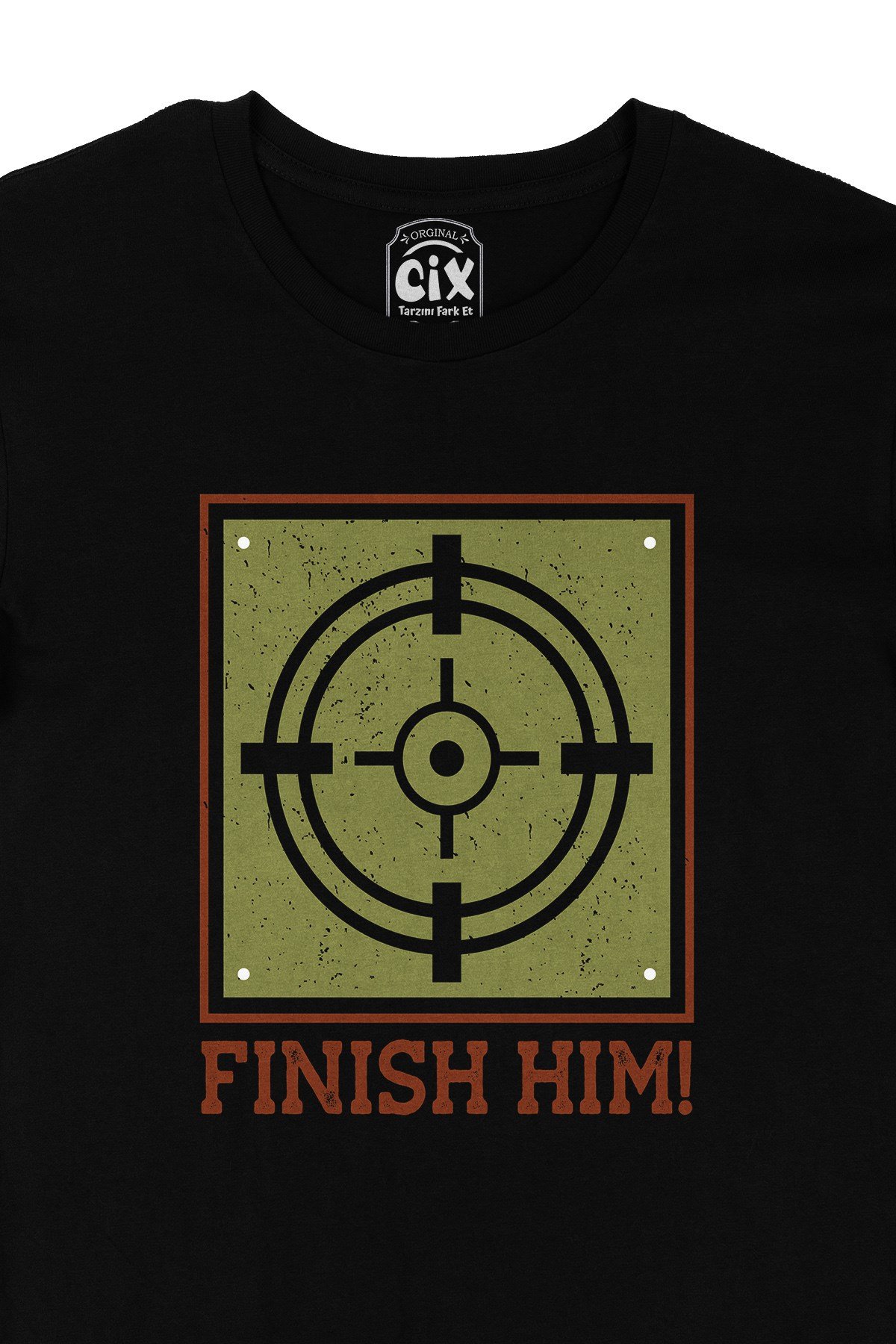 Finish Him Siyah Tişört