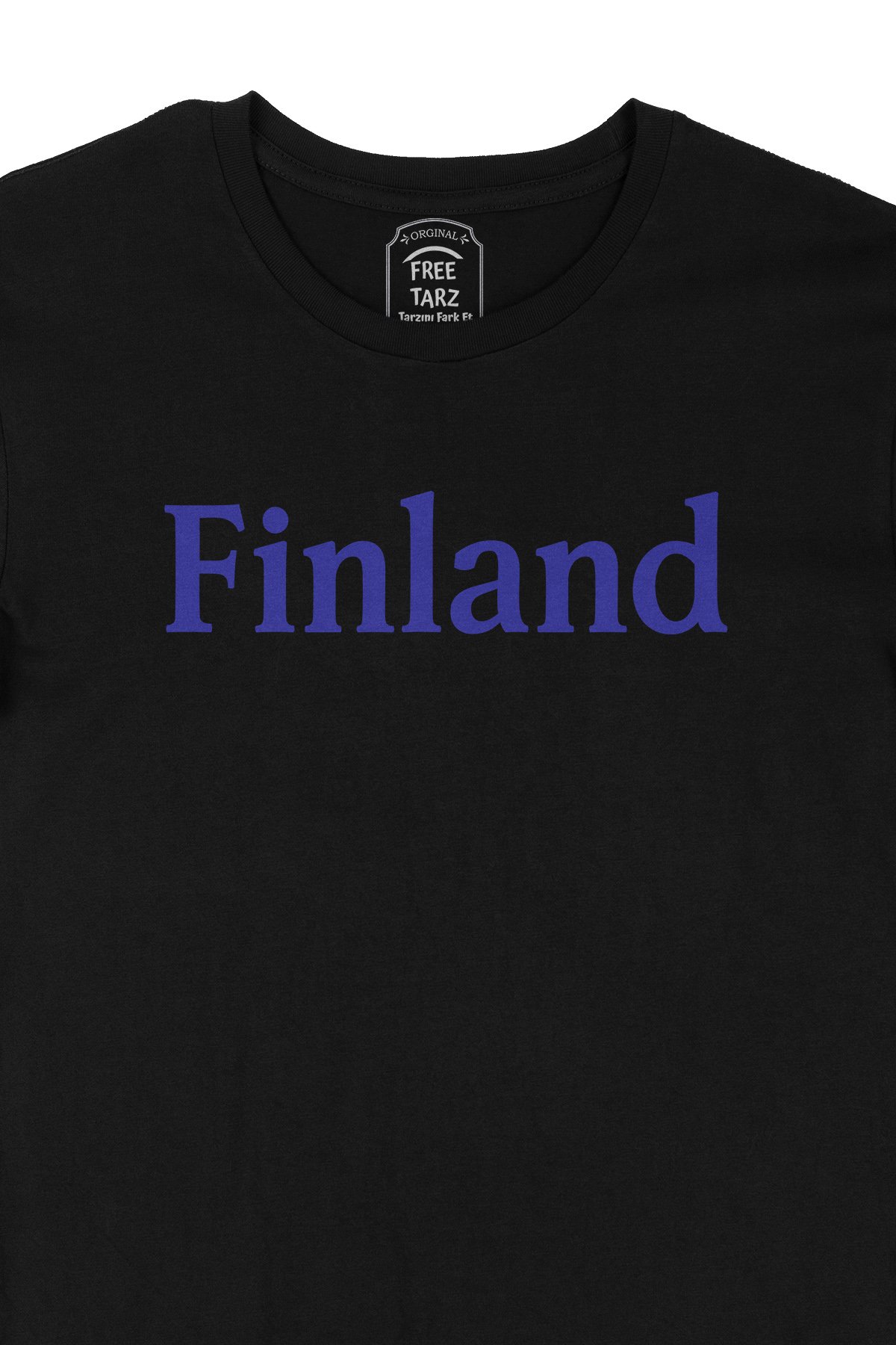 Finlandiya Finland Büyük Baskılı Siyah Tişört Finlandiya Finland Büyük Baskılı Siyah Tişört - Ücretsiz Kargo
