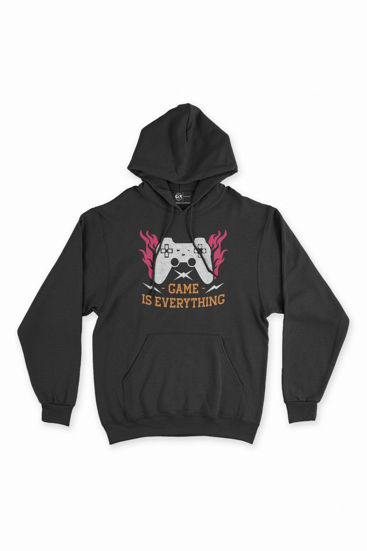 Game is Everything Siyah Kapşonlu Sweatshirt Hoodie