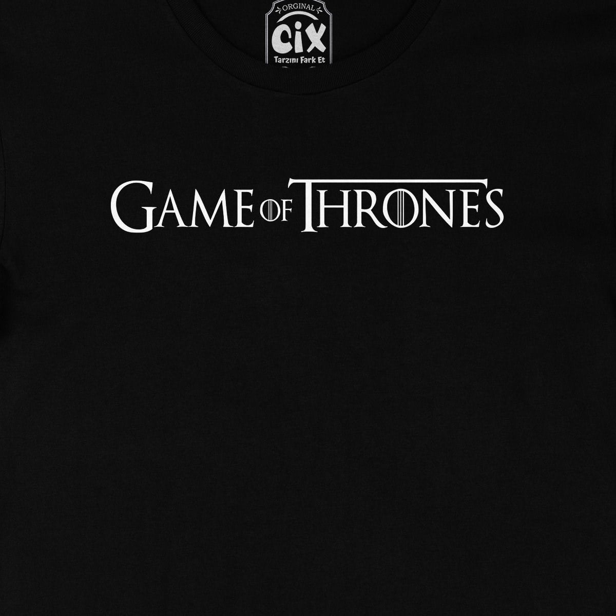 Game Of Thrones Logolu Siyah Tişört
