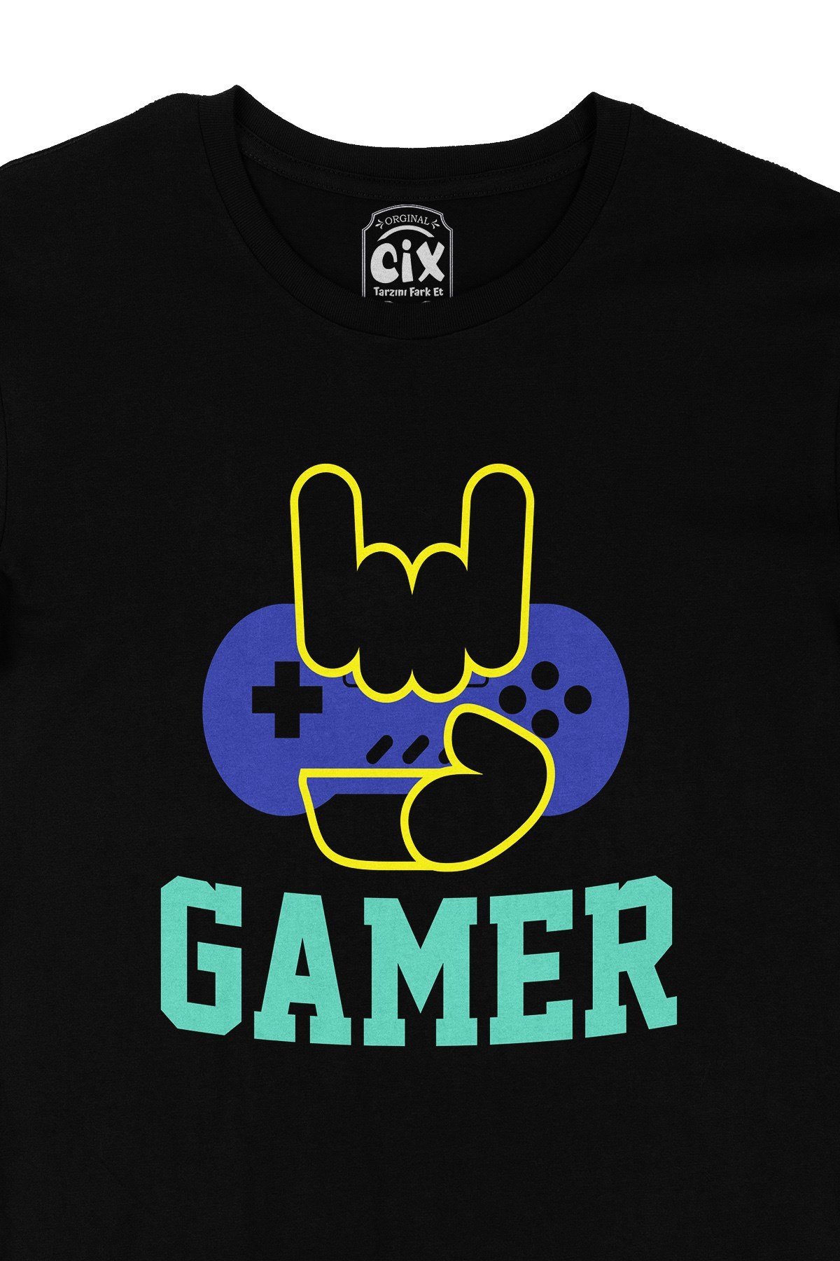 Gamer Hand Siyah Tişört