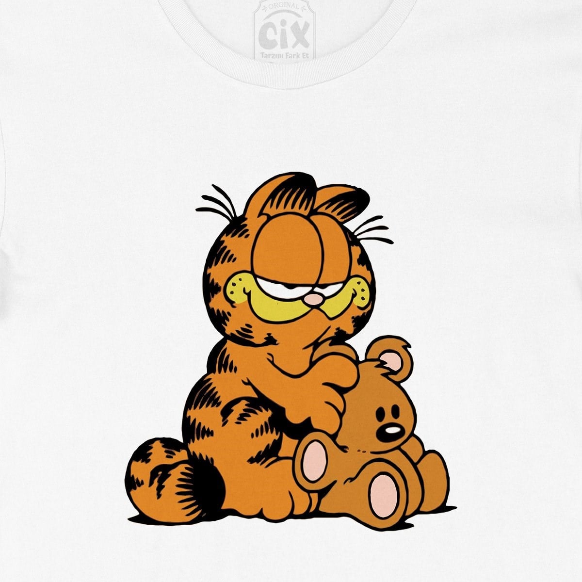 Garfield İle Sevimli Ayıcık Tişört