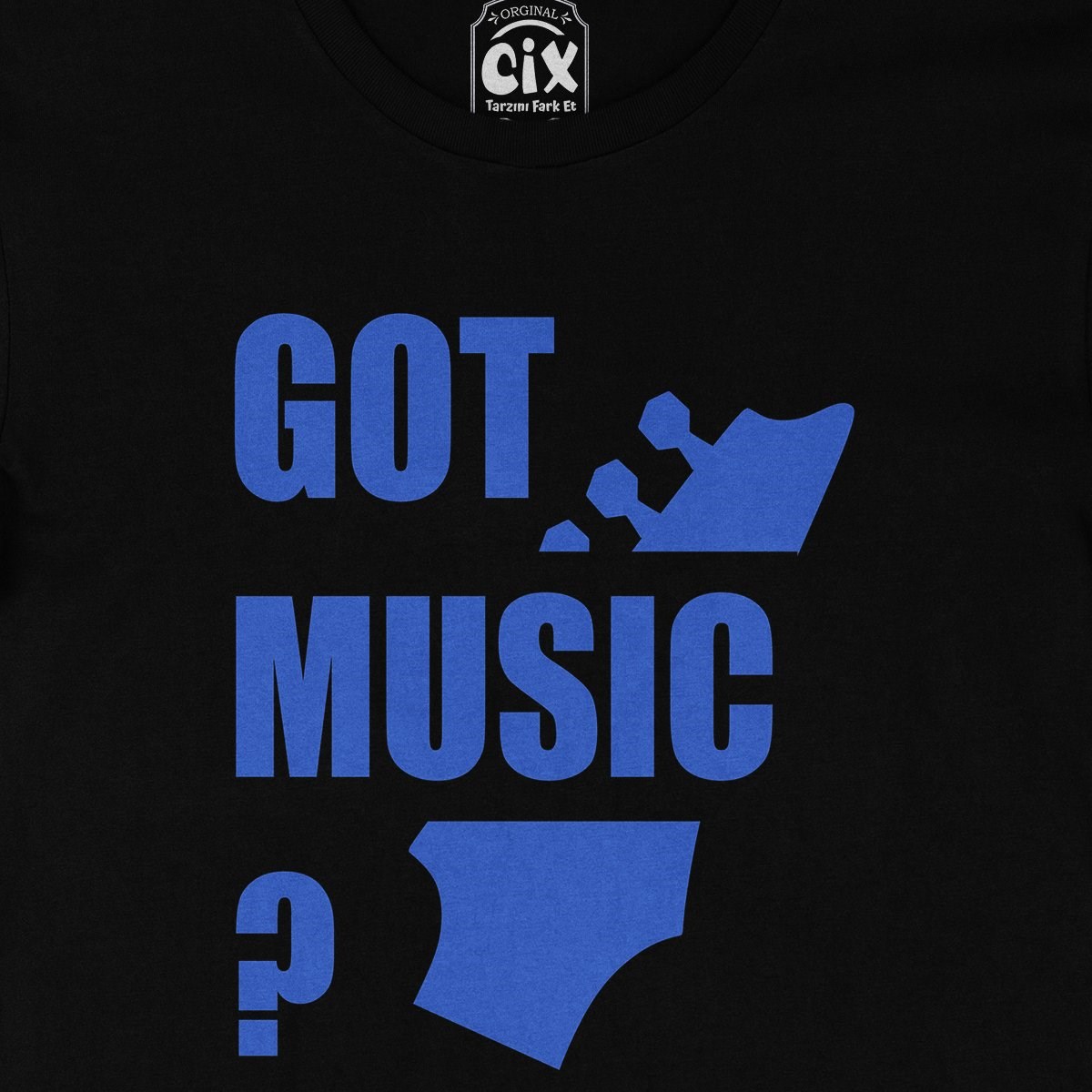 Got Music Siyah Tişört