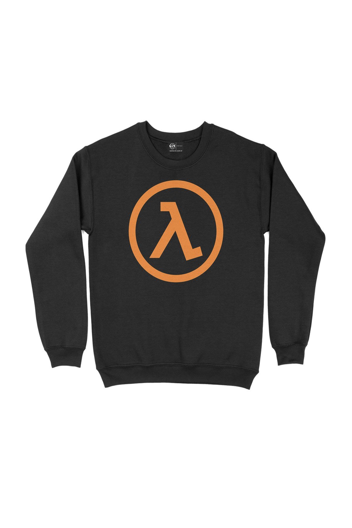 Half Life Logolu Siyah Sweatshirt