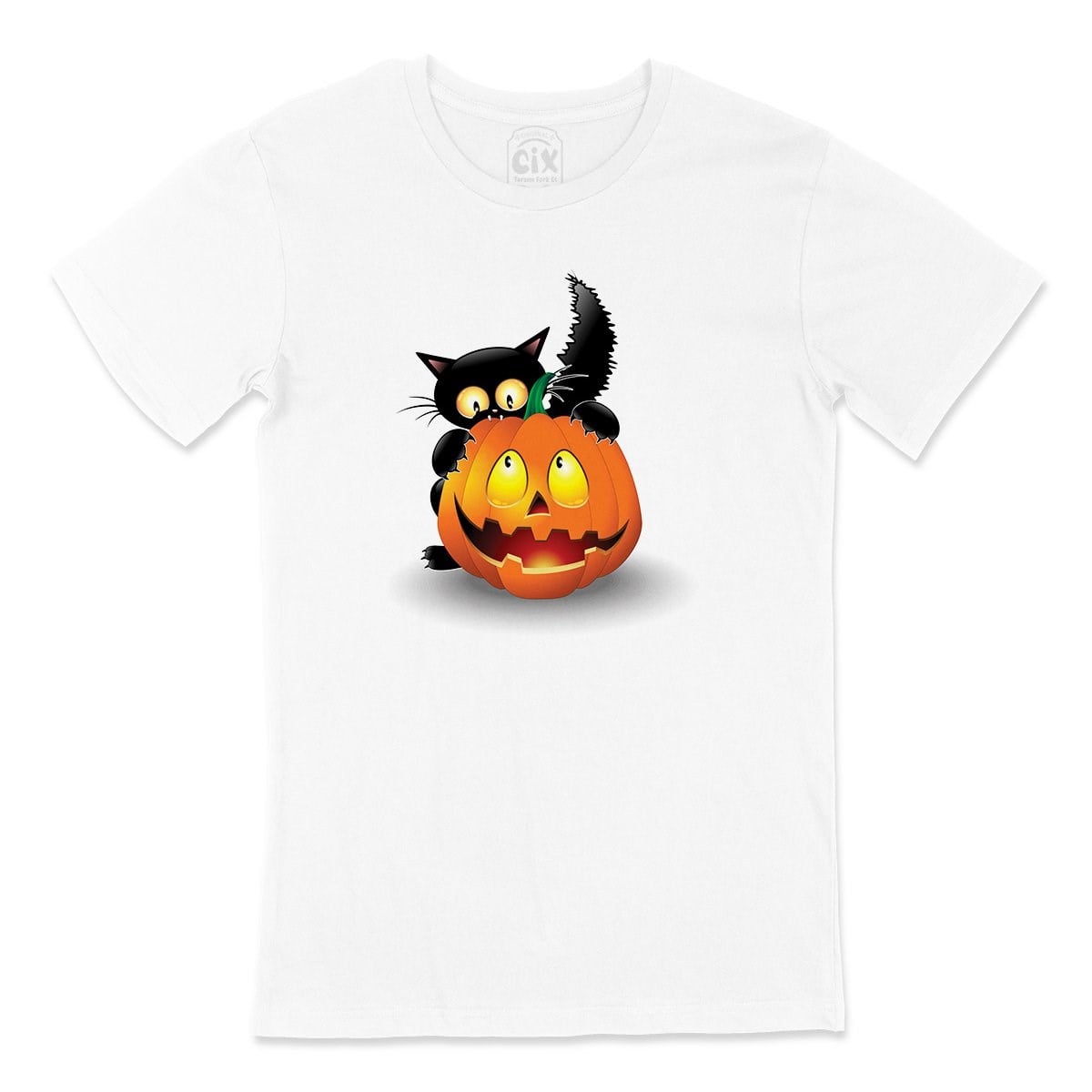 Halloween Kedi Tişört