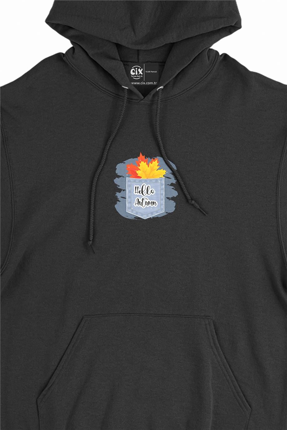 Hello Autumn Sonbahar Minimal Kapşonlu Sweatshirt Hoodie Hello Autumn Sonbahar Minimal Kapşonlu Sweatshirt Hoodie - Ücretsiz Kargo