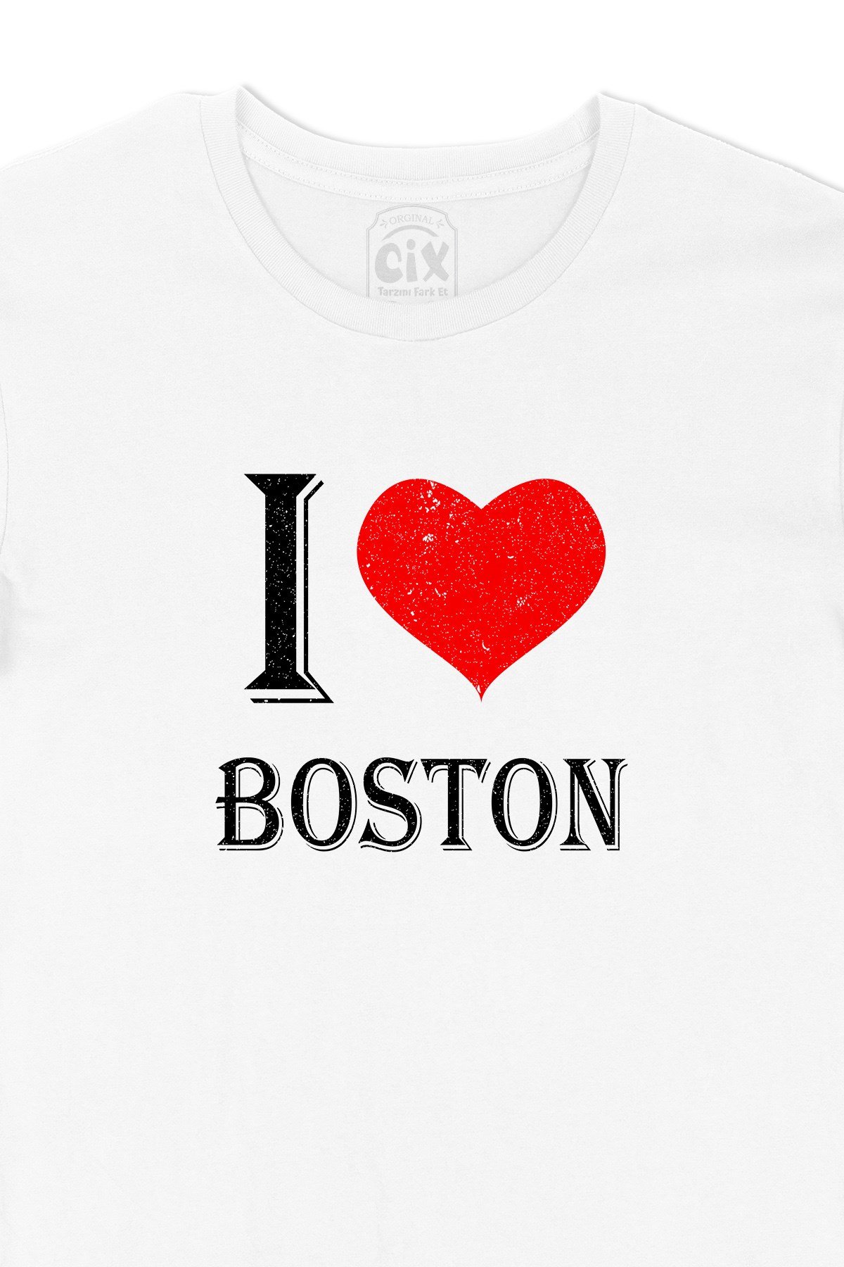 I Love Boston Tişört