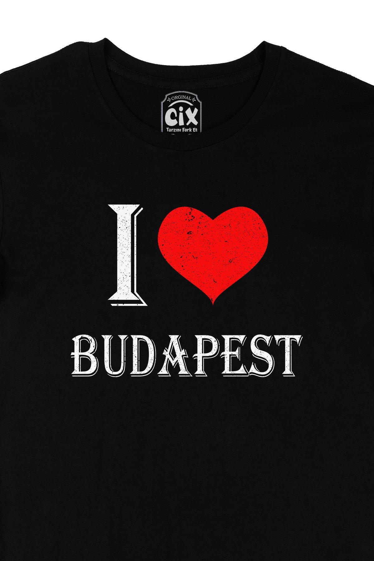 I Love Budapest Siyah Tişört