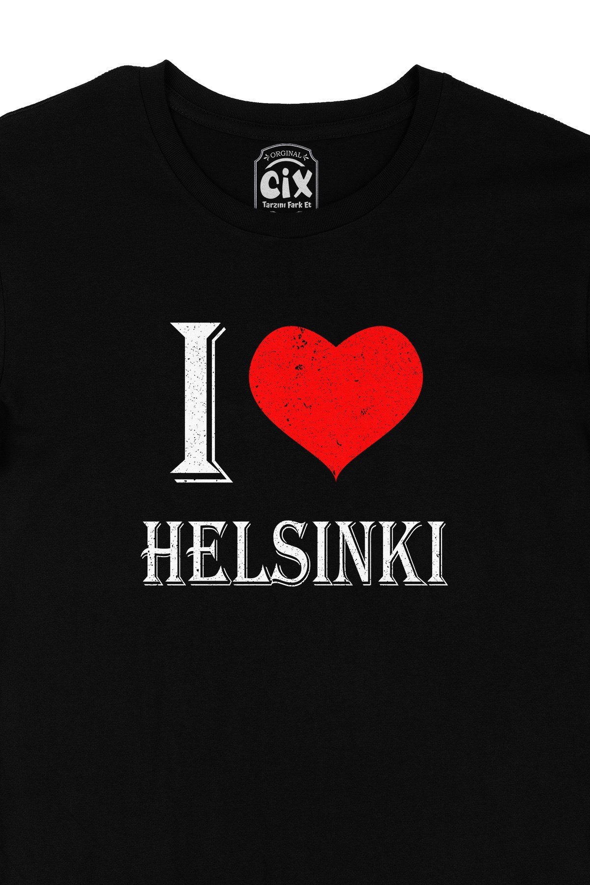 I Love Helsinki Siyah Tişört