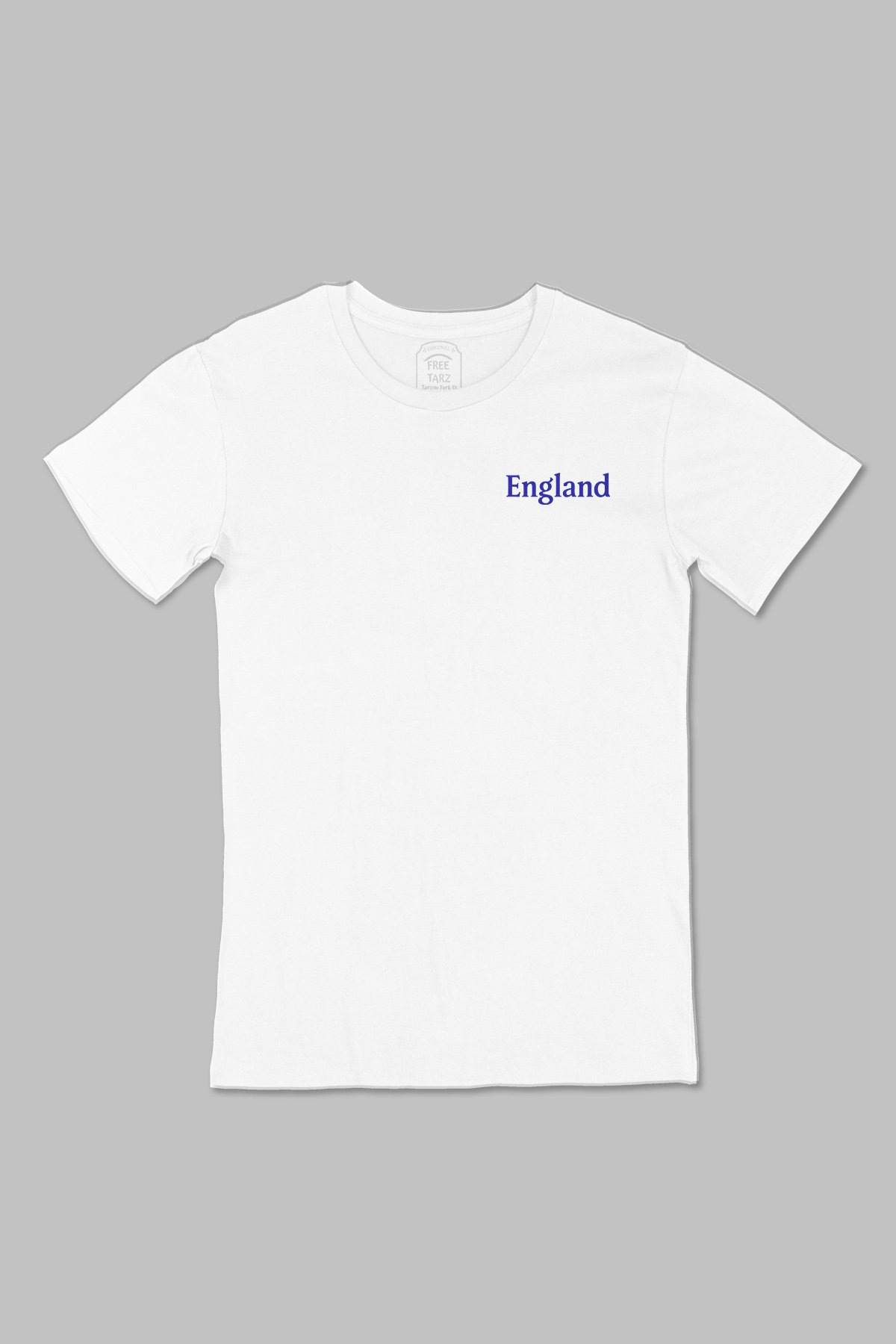 İngiltere England Baskılı Cep Tasarım Beyaz Tişört İngiltere England Baskılı Cep Tasarım Beyaz Tişört - Ücretsiz Kargo