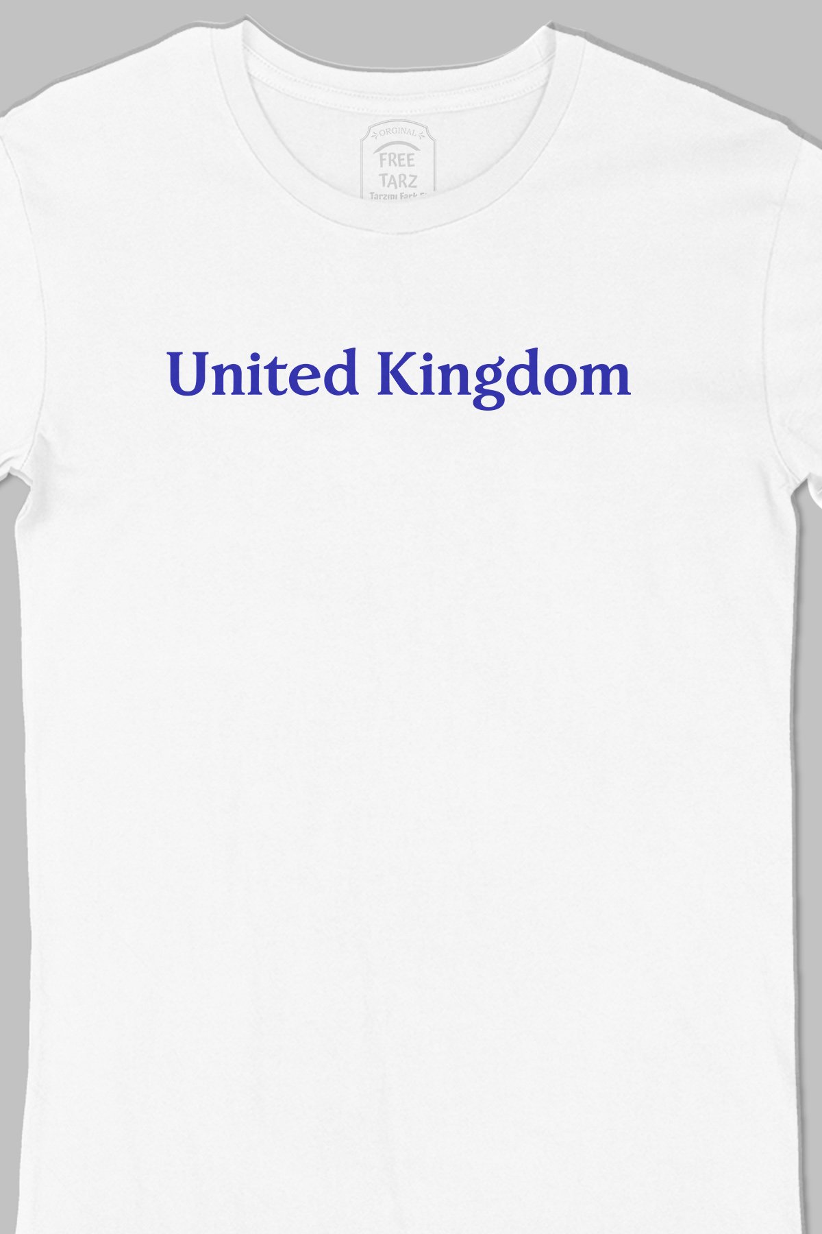 İngiltere United Kingdom Büyük Baskılı Beyaz Tişört İngiltere United Kingdom Büyük Baskılı Beyaz Tişört - Ücretsiz Kargo