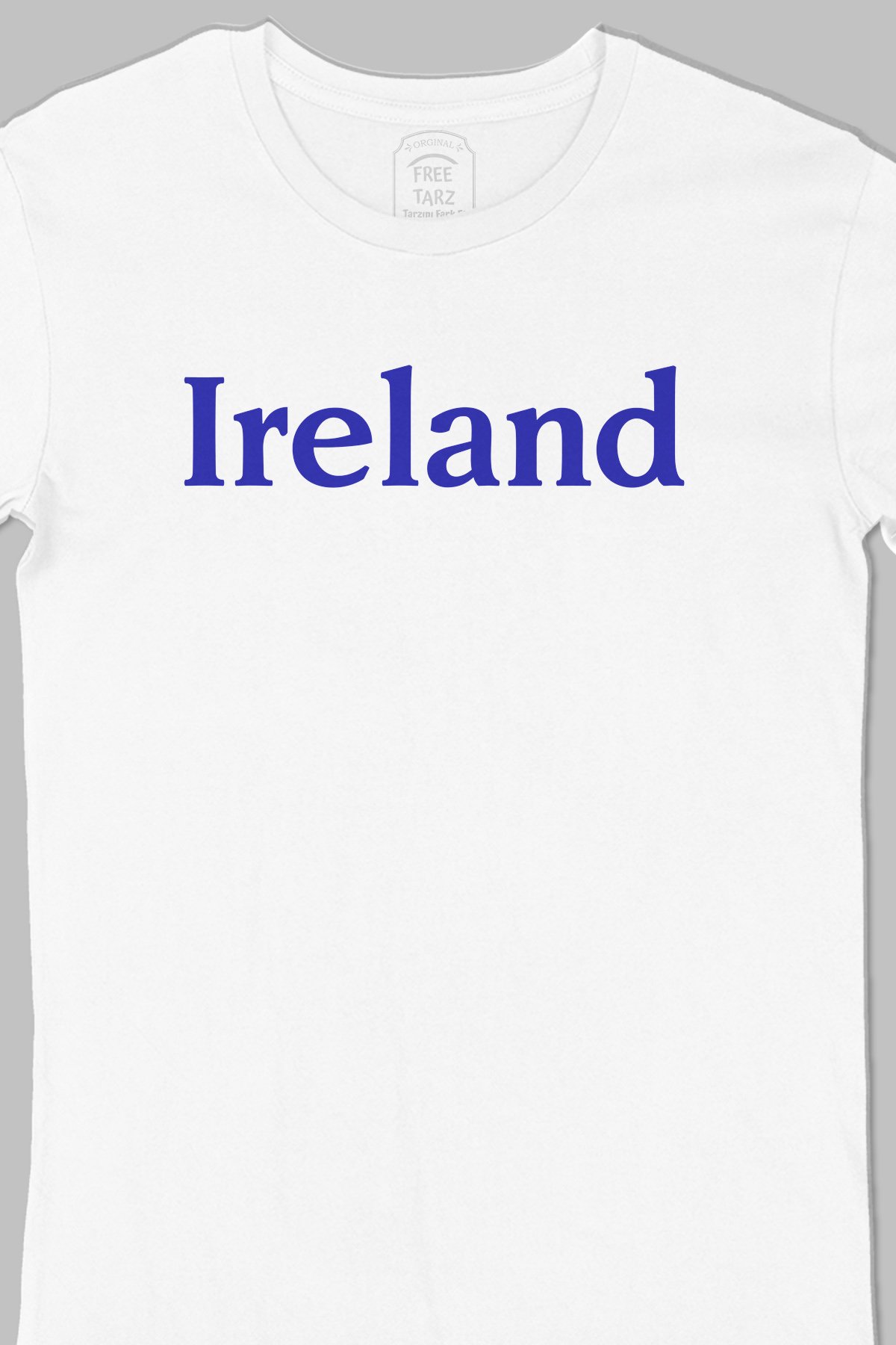 İrlanda İreland Büyük Baskılı Beyaz Tişört İrlanda İreland Büyük Baskılı Beyaz Tişört - Ücretsiz Kargo