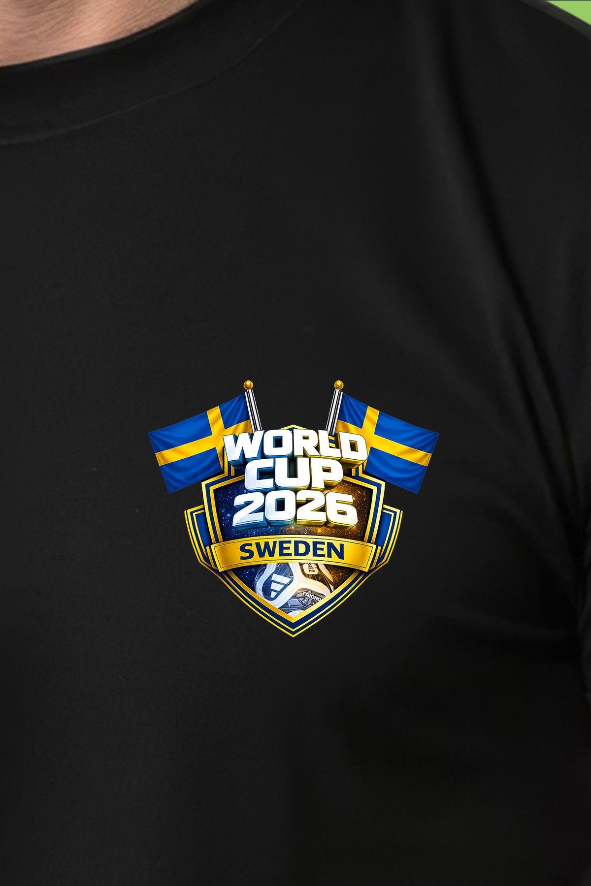 İsveç Dünya Kupası 2026 Siyah Tişört İsveç Dünya Kupası 2026 Siyah TişörtÜcretsiz Kargo İmkanı