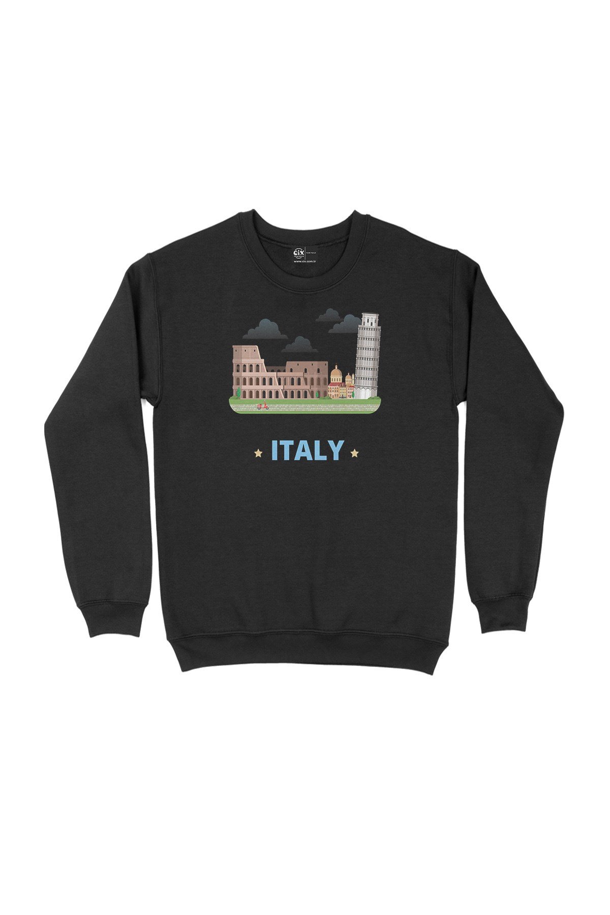 İtalya Siyah Sweatshirt