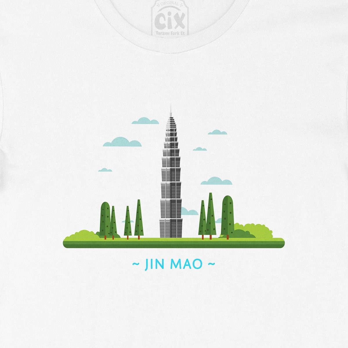Jin Mao Kulesi Tişört