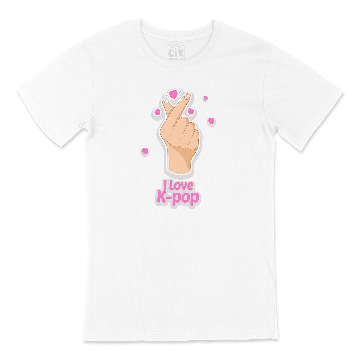 K Pop Finger Heart Tişört
