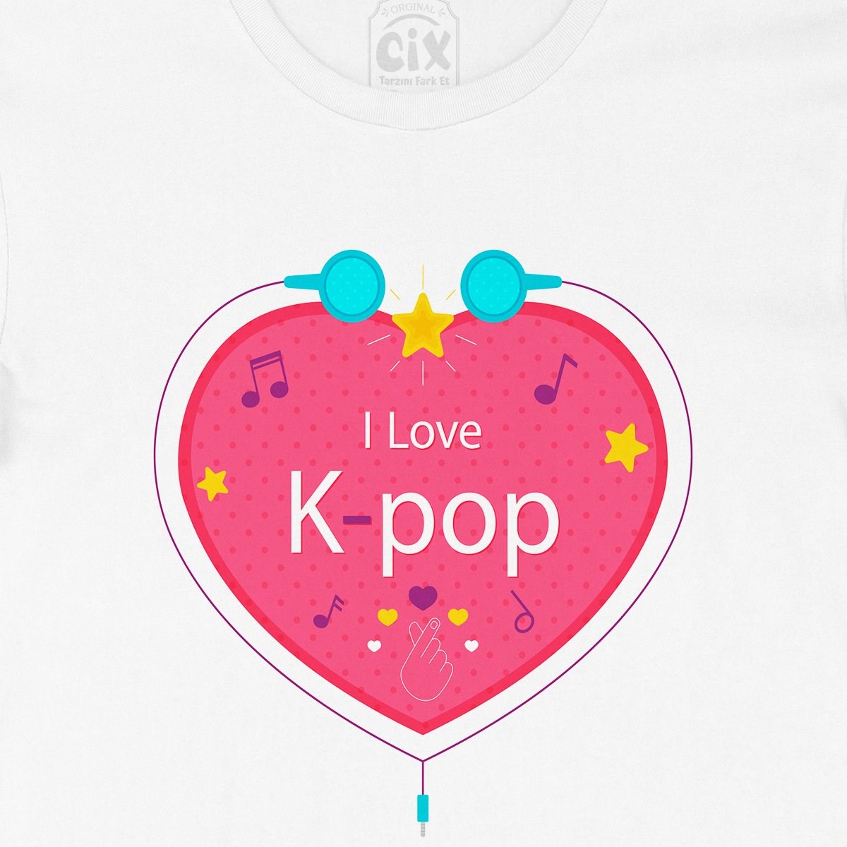 K Pop Kalpli Tişört