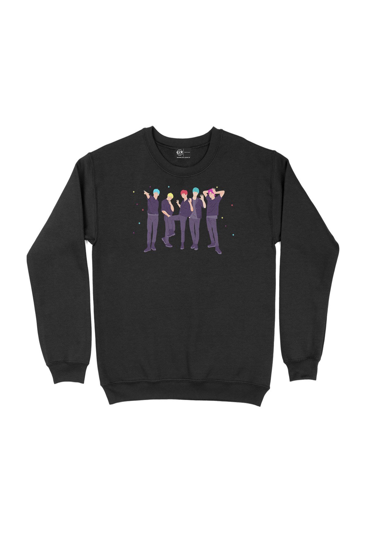 K-Pop Stars Siyah Sweatshirt