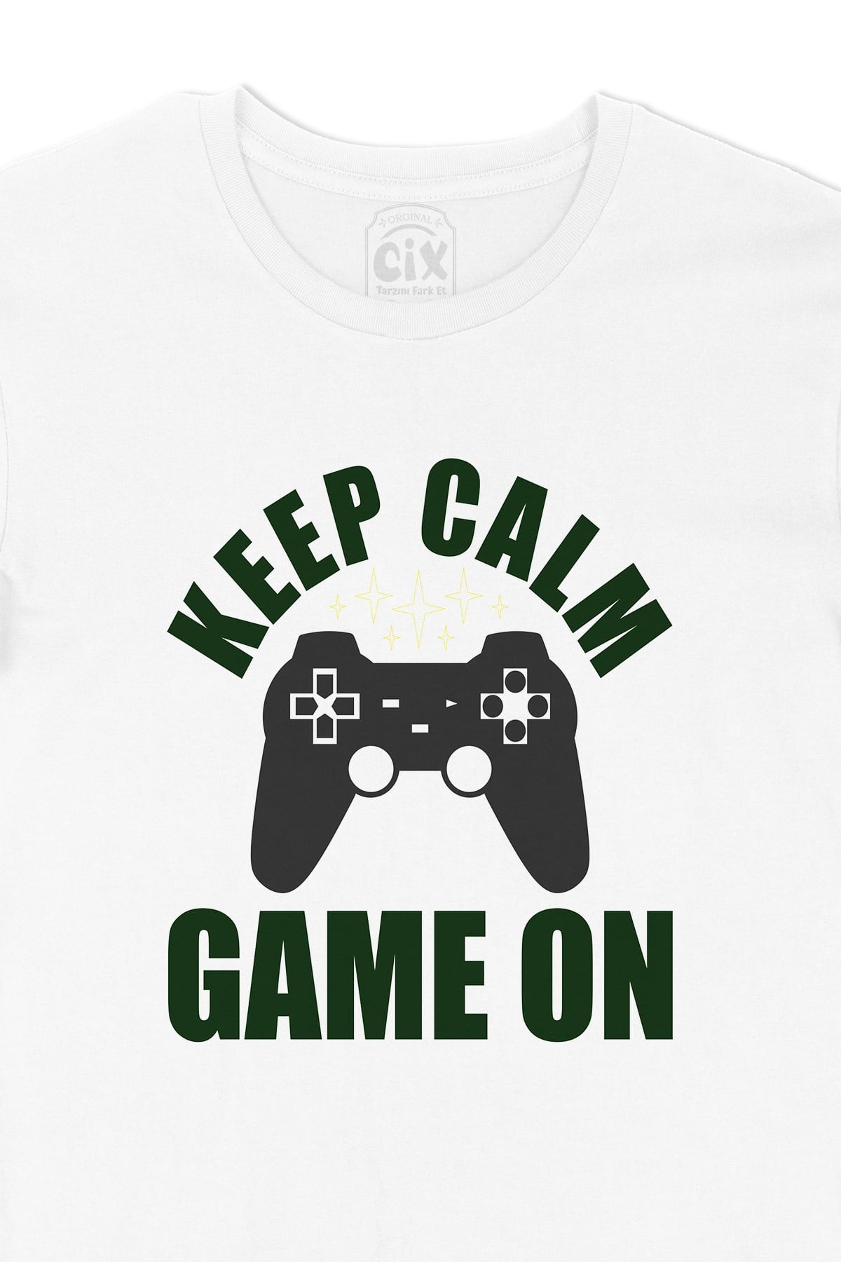 Keep Calm Game On Tişört