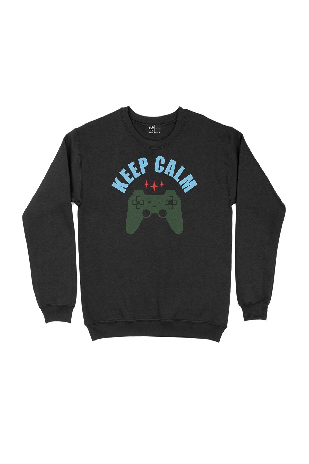 Keep Calm  Siyah Sweatshirt