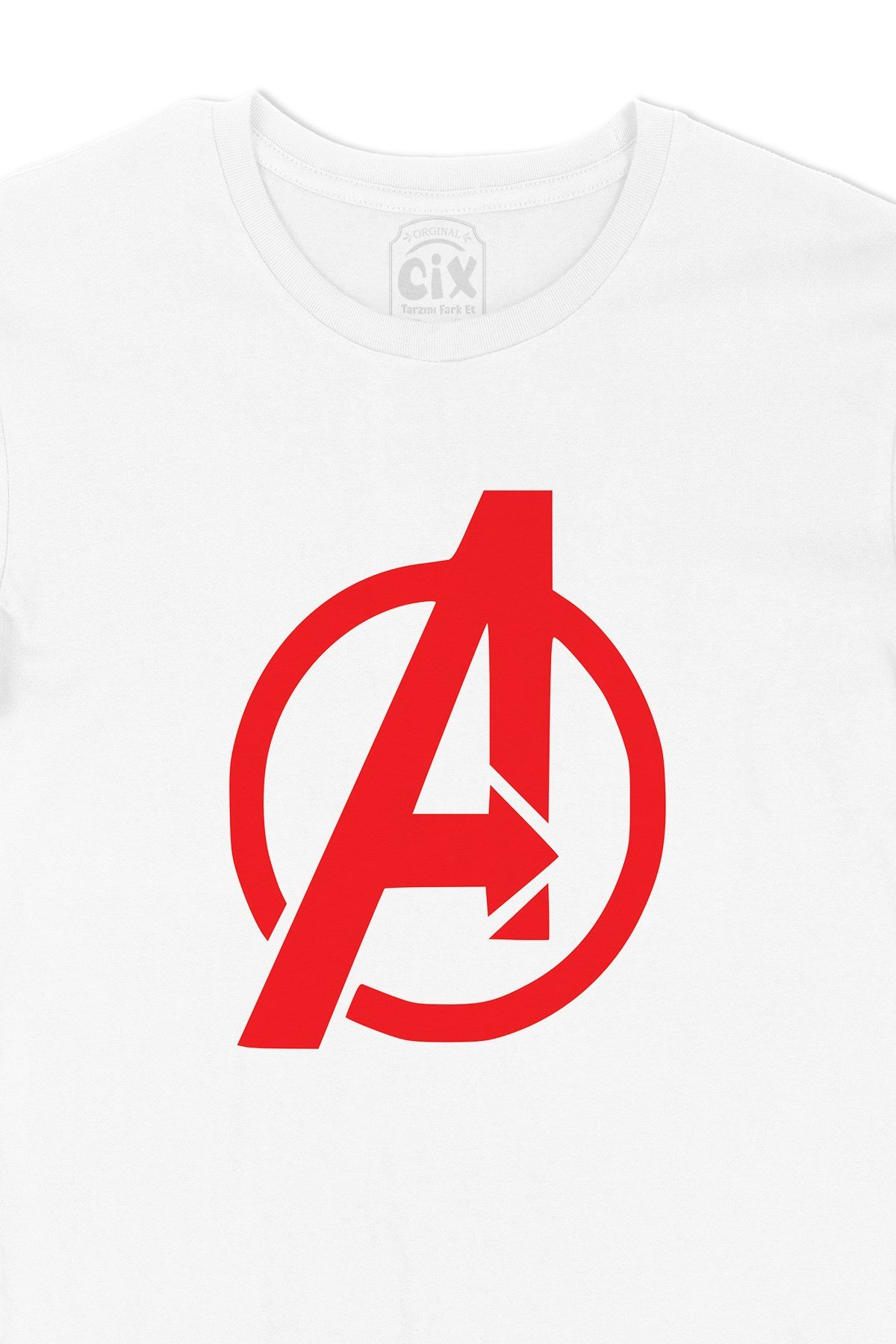 Kırmızı Avengers Logolu Tişört