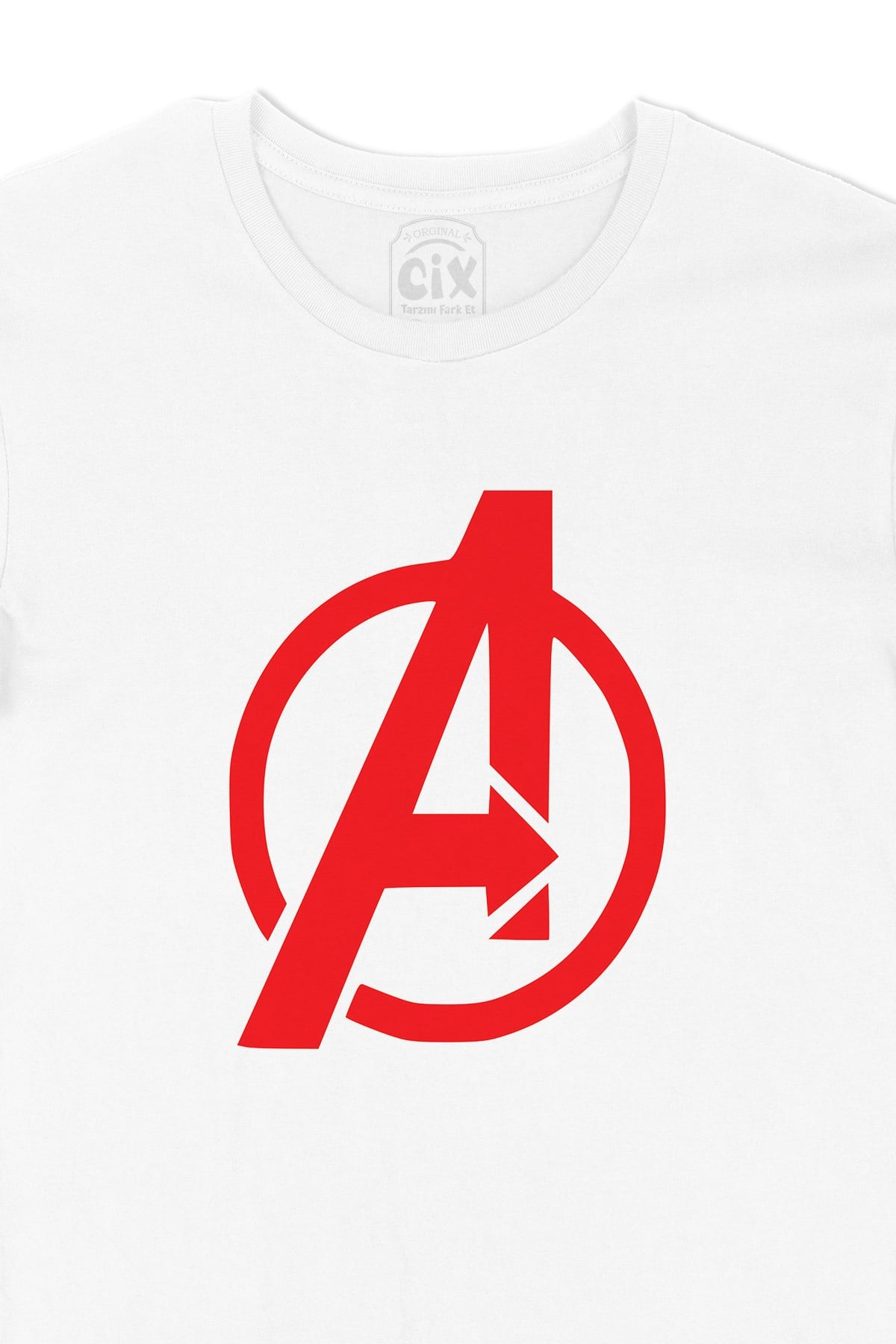 Kırmızı Avengers Logolu Tişört