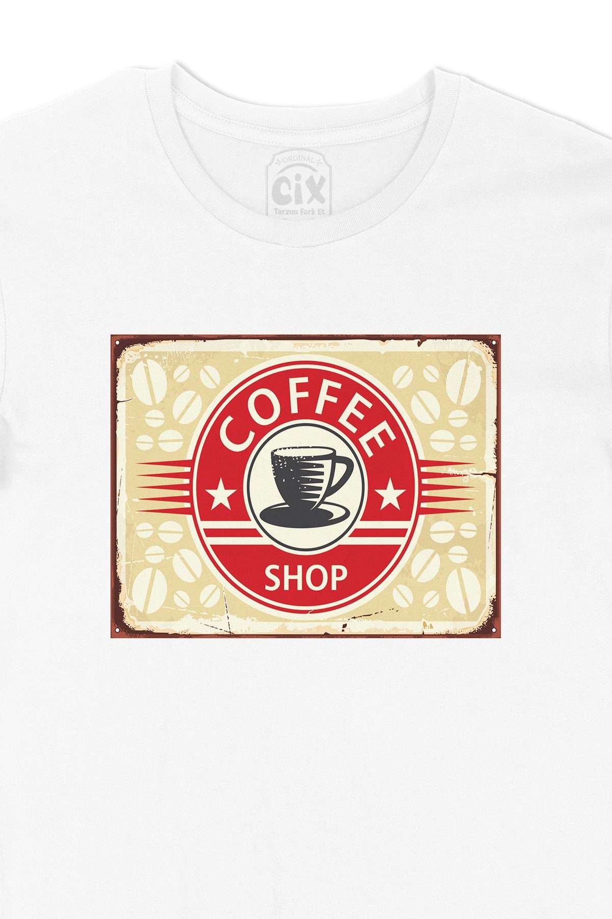 Kırmızı Coffee Shop Tişört