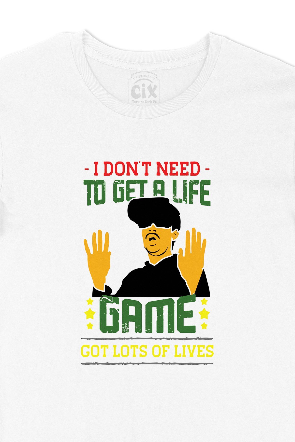 Kırmızı Dont Need Life Tişört