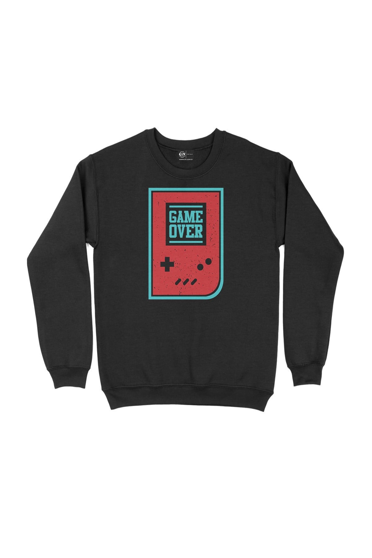 Kırmızı Game Over Siyah Sweatshirt