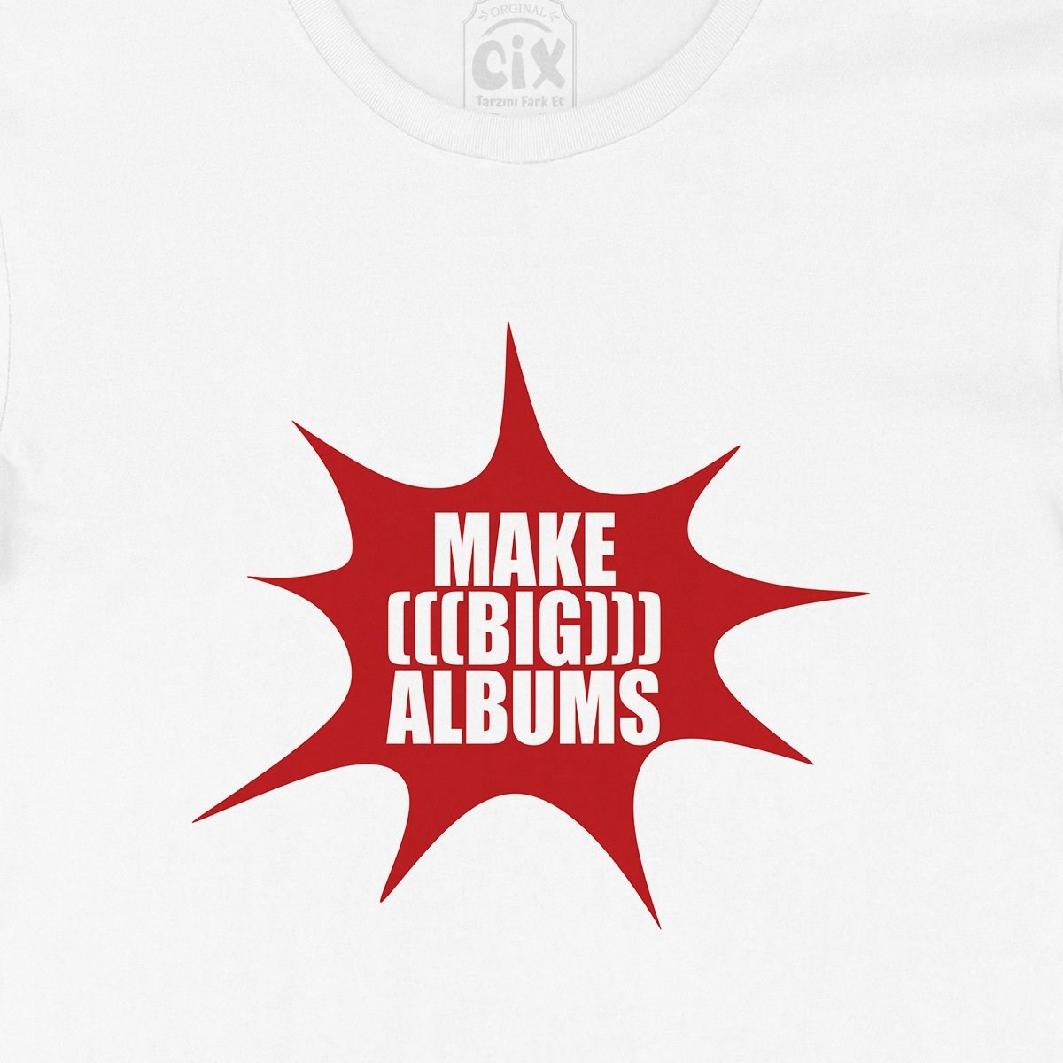 Kırmızı Make Big Albums Tişört