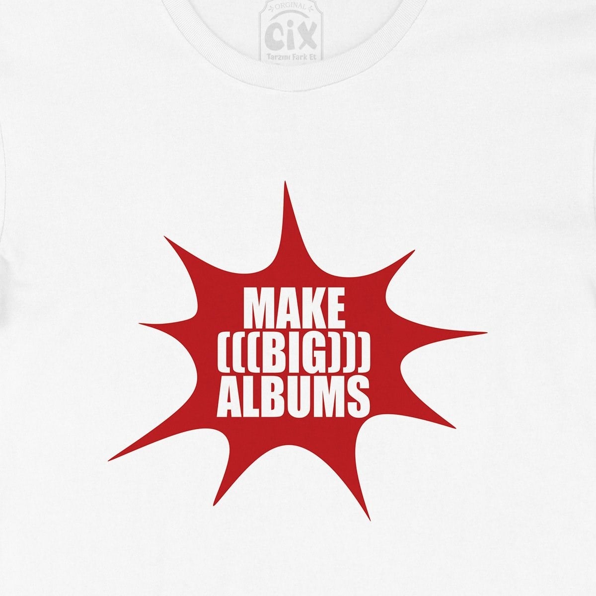 Kırmızı Make Big Albums Tişört