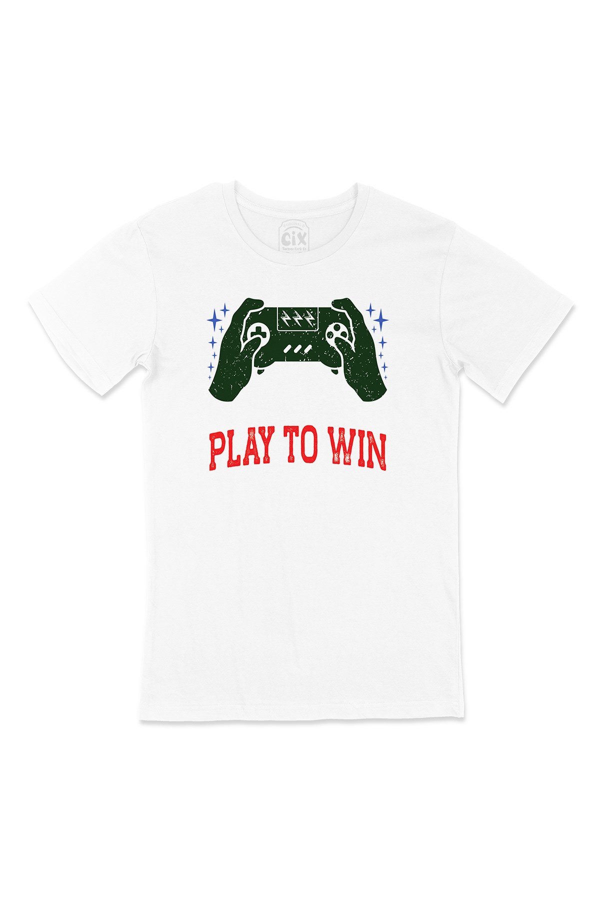 Kırmızı Play To Win  Tişört