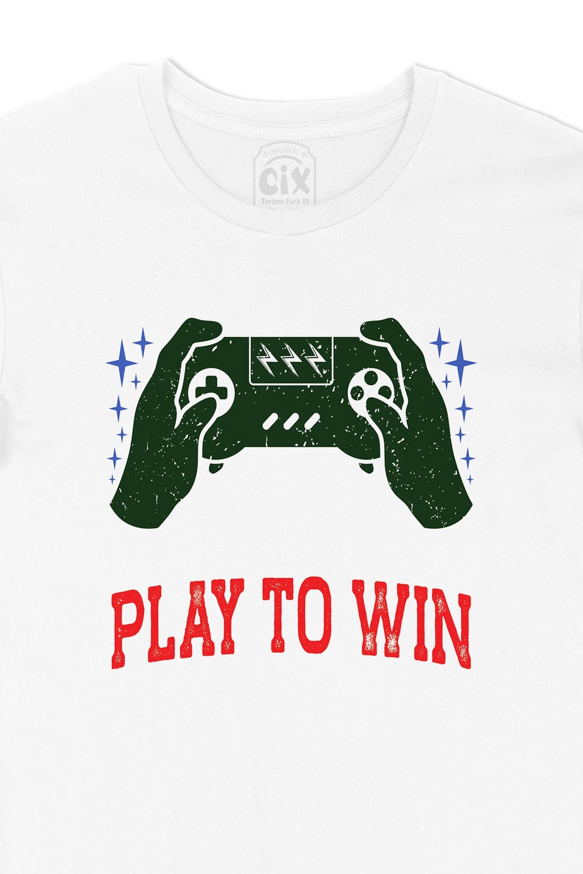 Kırmızı Play To Win  Tişört