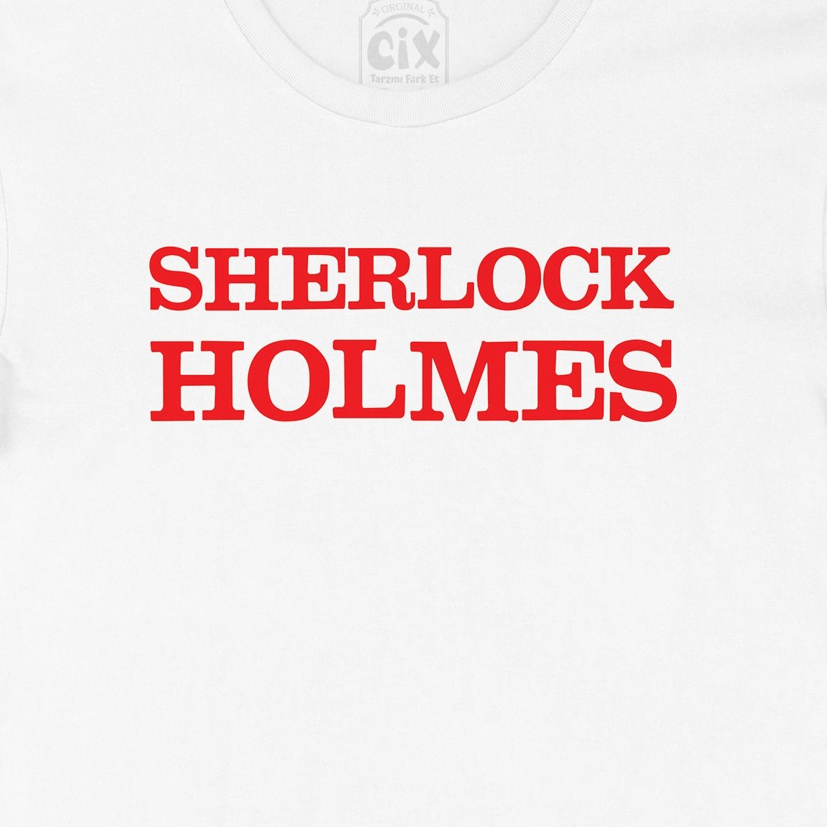 Kırmızı Sherlock Holmes Tişört