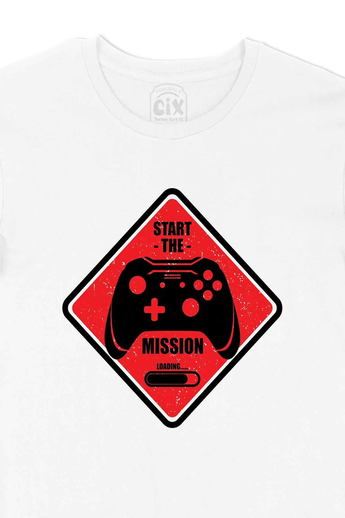 Kırmızı Start The Mission Tişört
