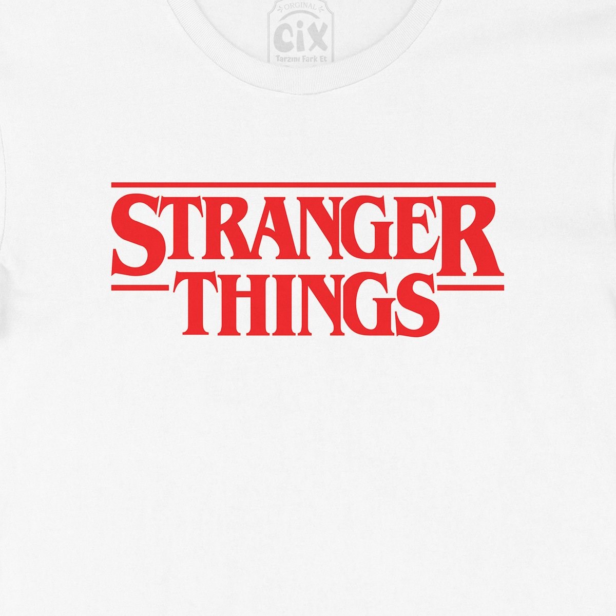 Kırmızı Stranger Things Tişört