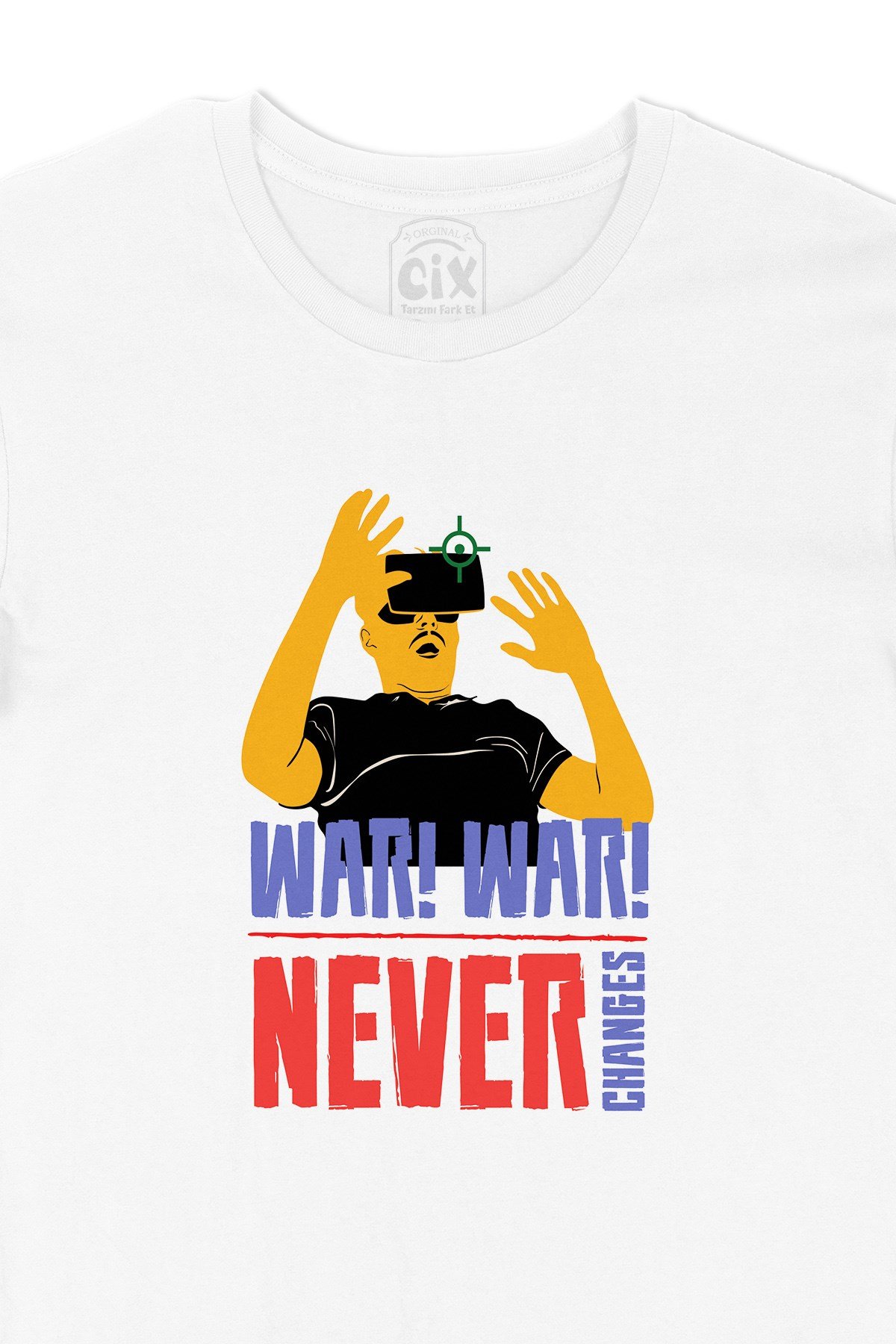 Kırmızı WarNever Changes Tişört