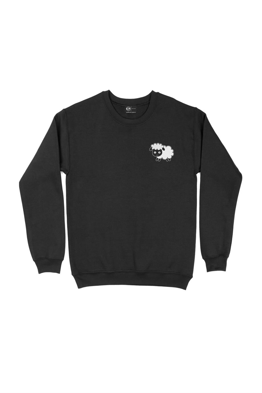 Koyun Cep Tasarım Baskılı Sweatshirt Koyun Cep Tasarım Baskılı Sweatshirt - Ücretsiz Kargo