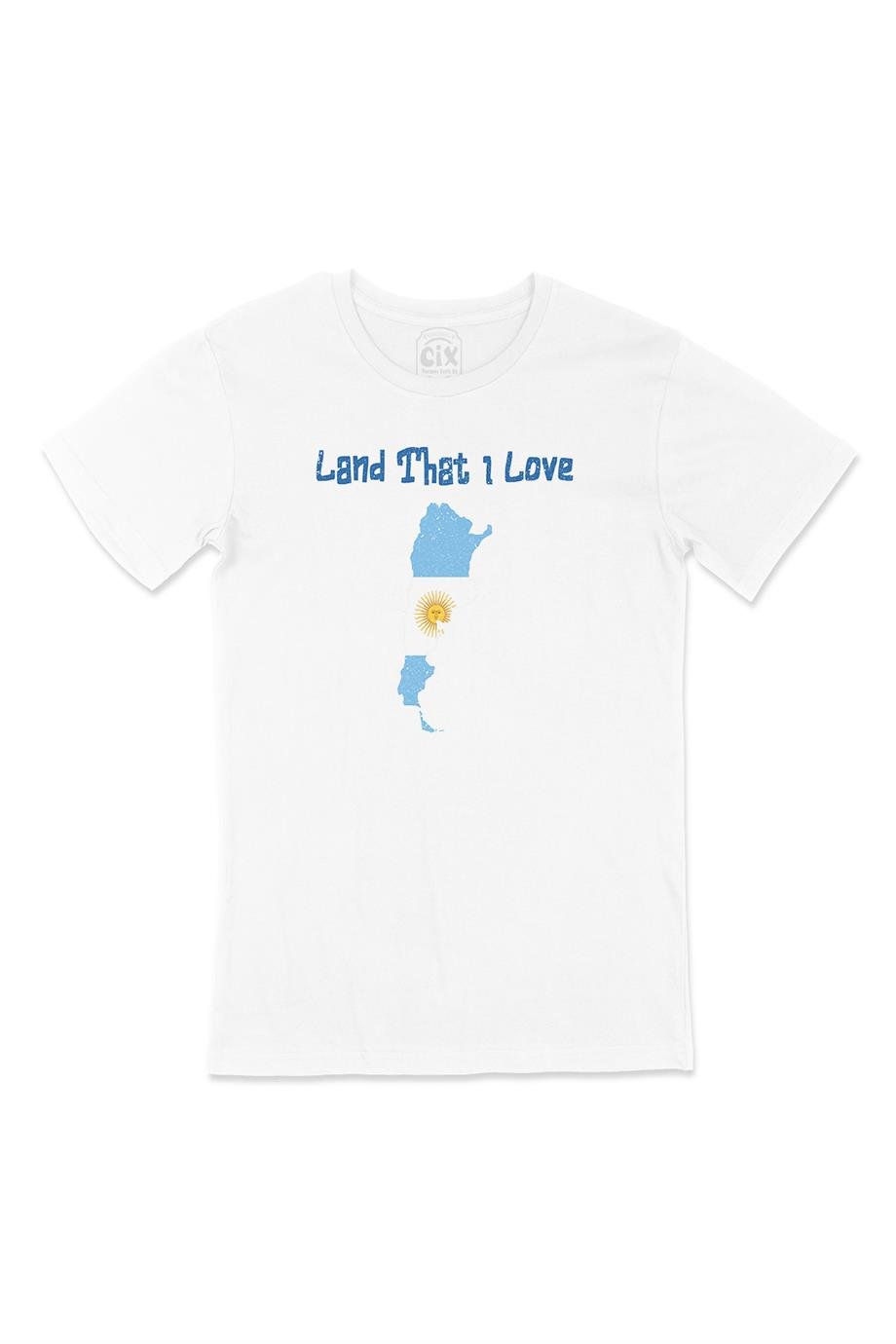 Land That I Love Arjantin Beyaz Tişört