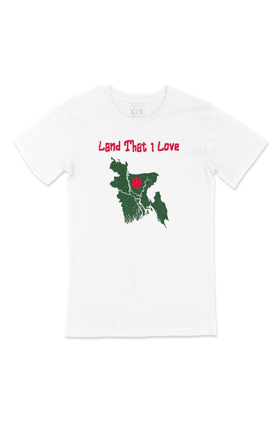 Land That I Love Bangladeş Beyaz Tişört